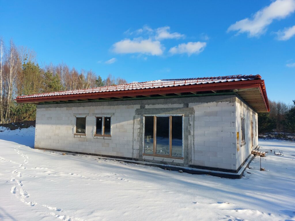 Postęp budowy żłobka i przedszkola Blisko Malucha w Nowej Wsi (gmina Lubicz)
